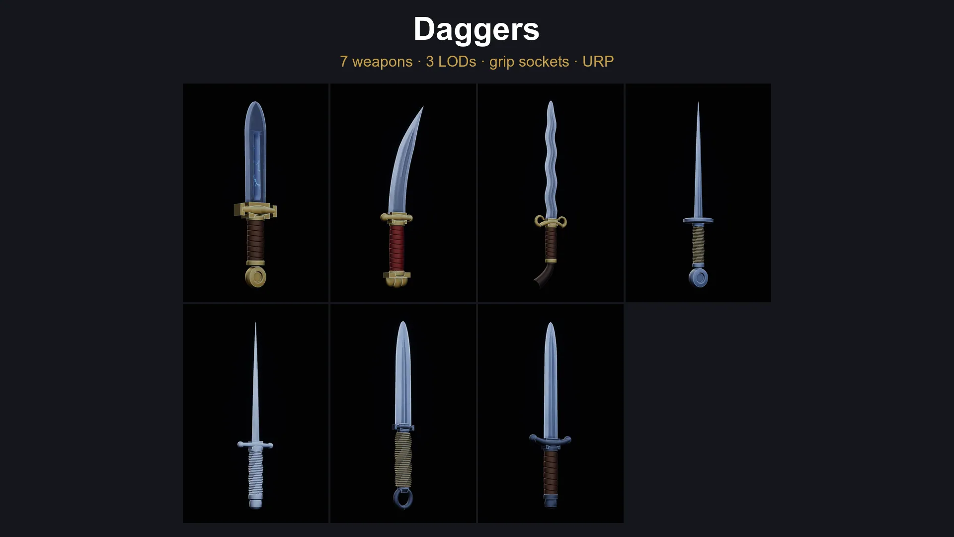 RPG Weapons: Daggers