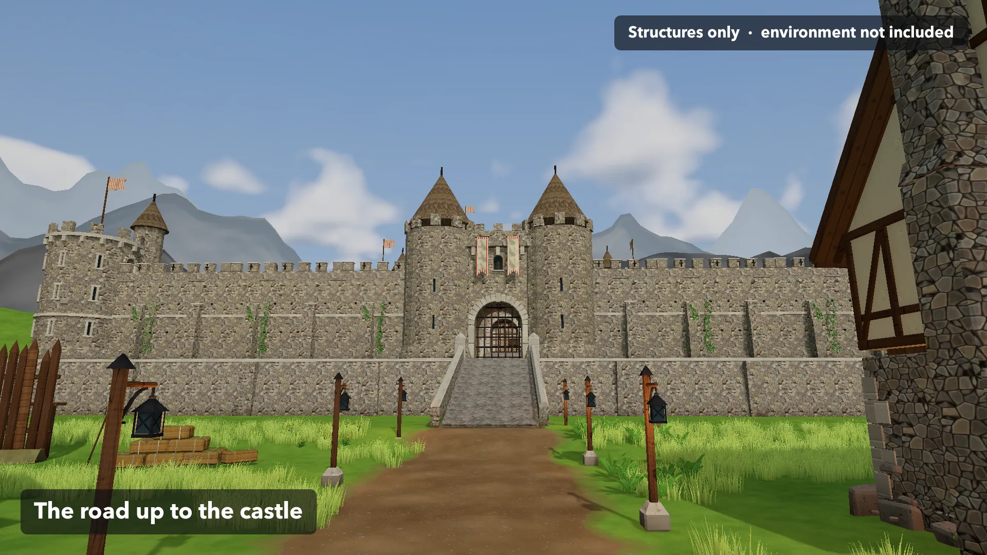 Stylized Worlds: Structures: Temperate castle