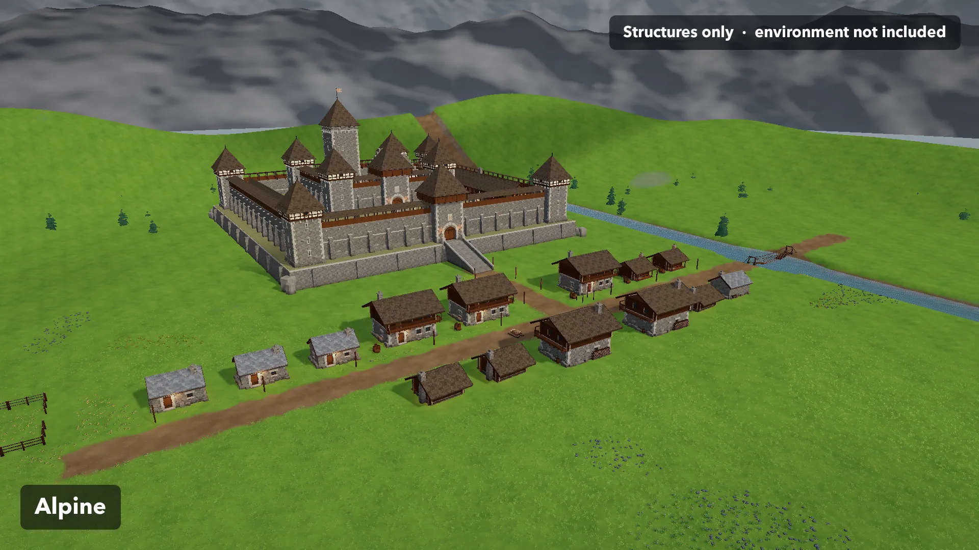 Stylized Worlds: Structures: Alpine
