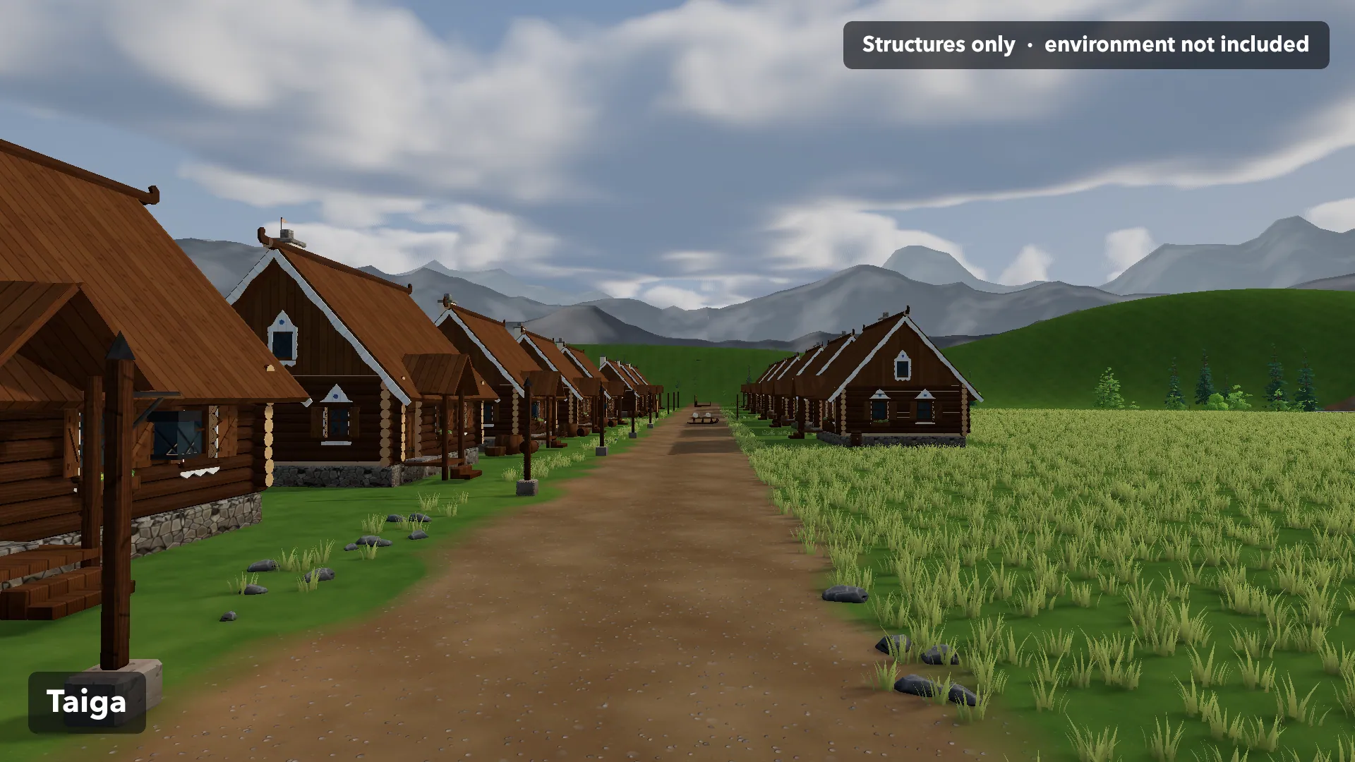 Stylized Worlds: Structures: Taiga