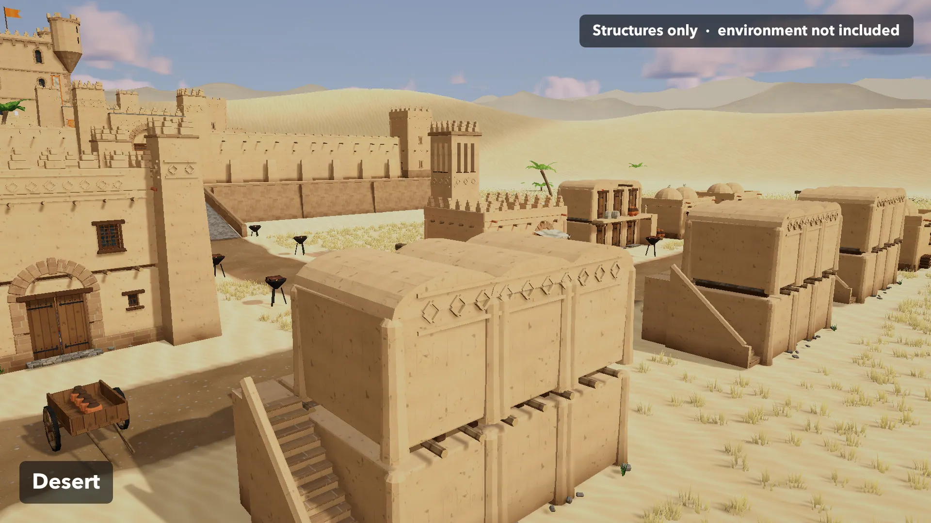 Stylized Worlds: Structures: Desert
