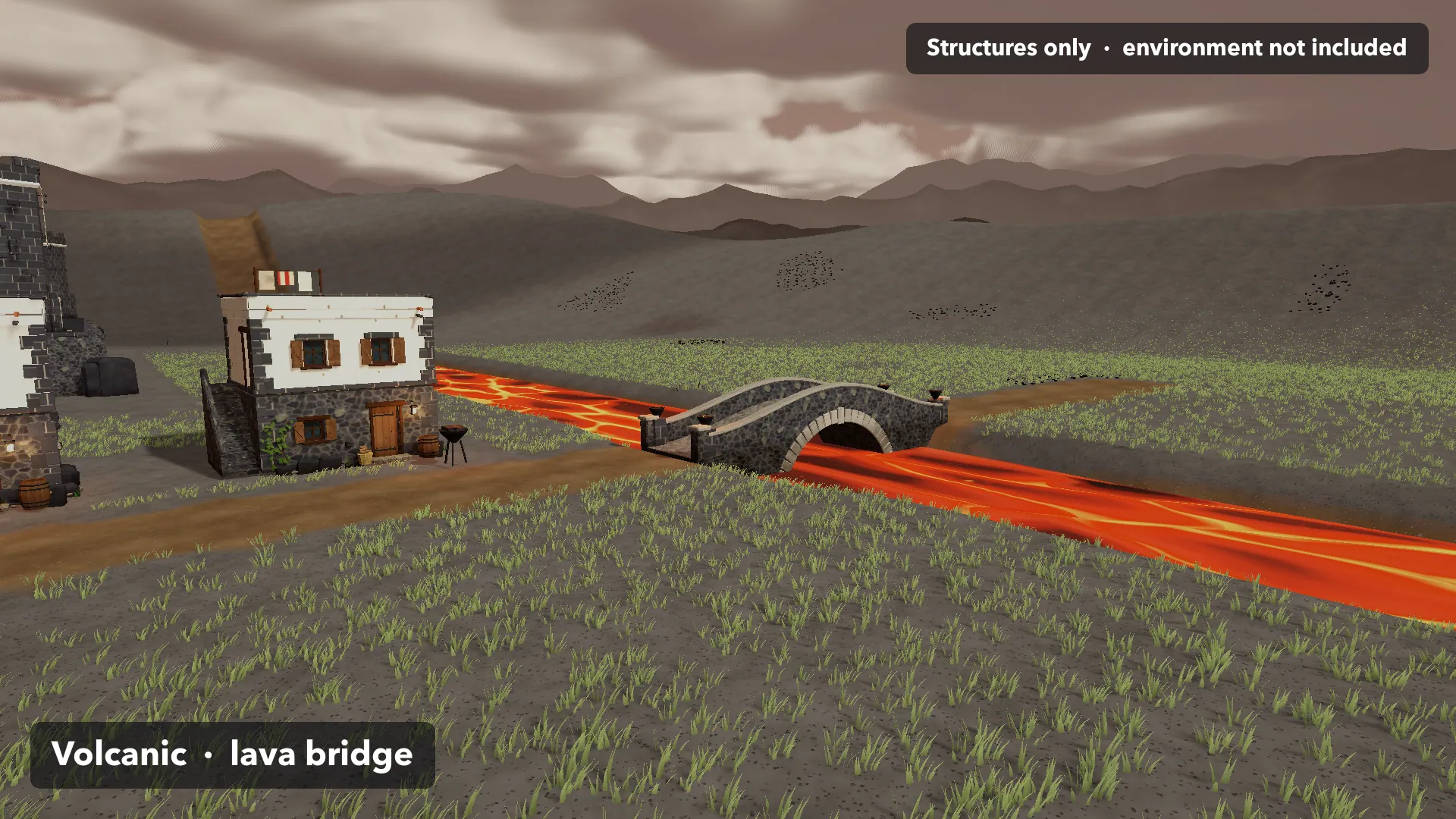 Stylized Worlds: Structures: Volcanic